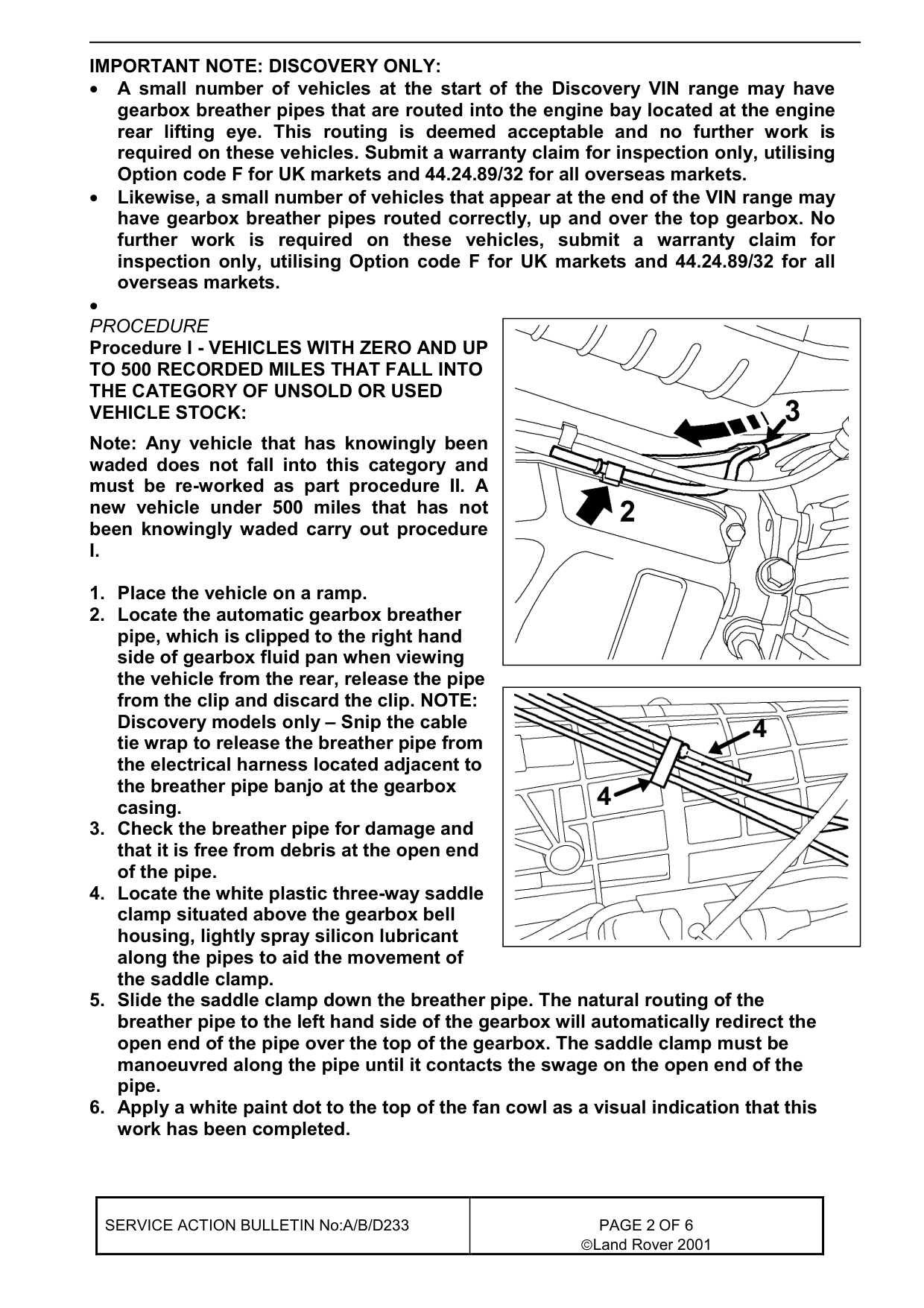Automatic Gearbox Fluid Contaminated With Water – bulletin page 2