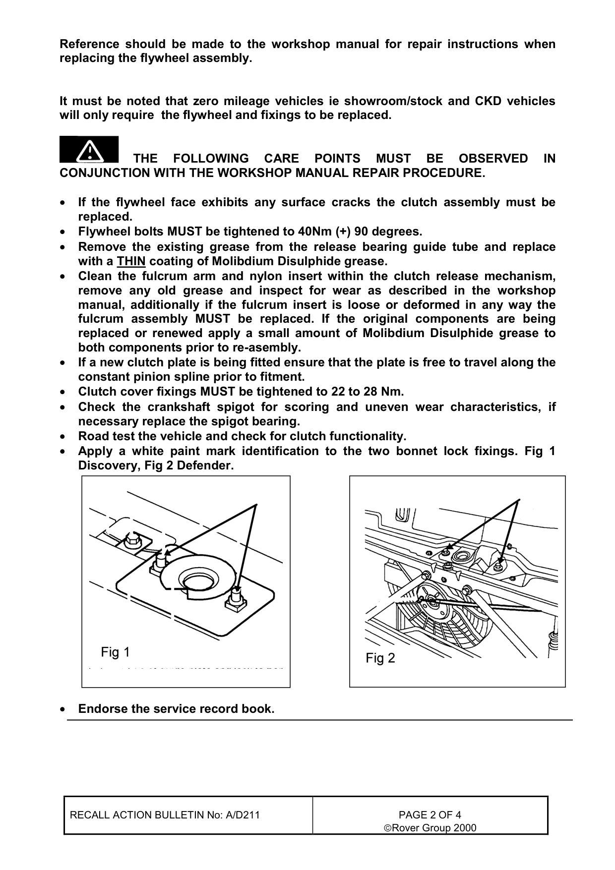 Dual Mass Flywheel - Material Specification – bulletin page 2