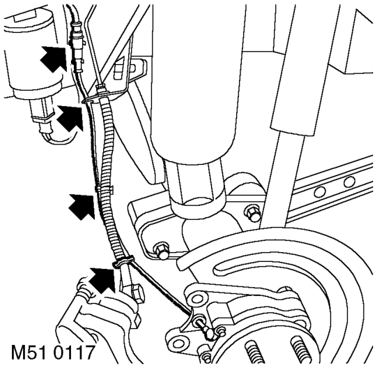 Models with sls: – Remove rear brake disc.  BRAKES, REPAIRS, Brake disc - rear.