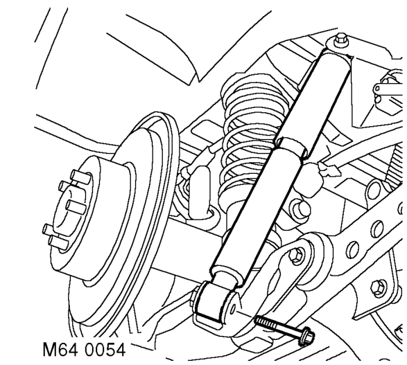 Road spring - rear – Support weight of axle on a jack.
