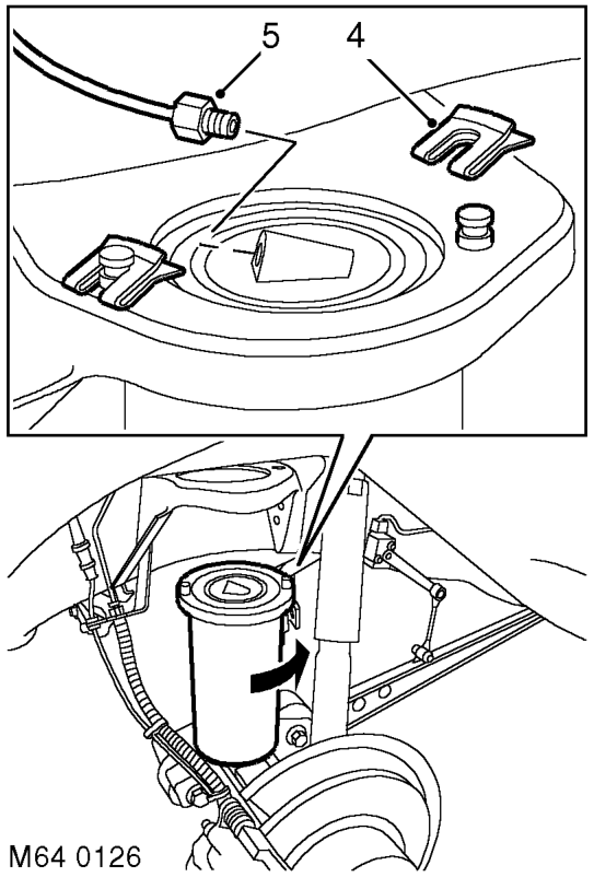 Air spring - sls – Remove road wheel.