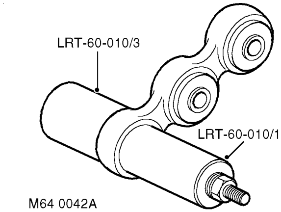 Models with sls: – Remove 2 nuts and bolts securing transverse links to pivot housing and remove links from p