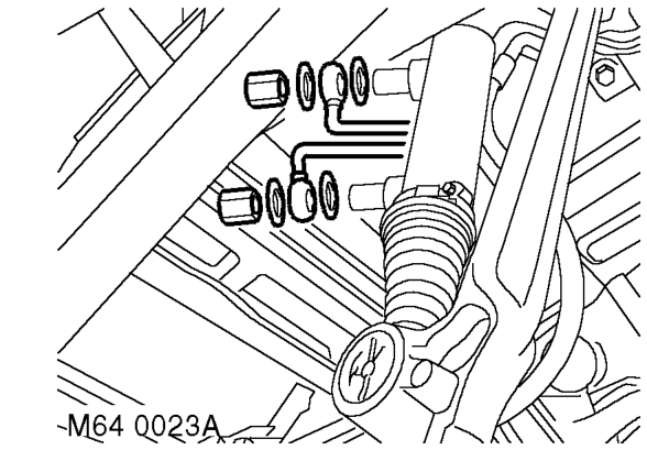Models with sls: – Position container to collect fluid spillage.