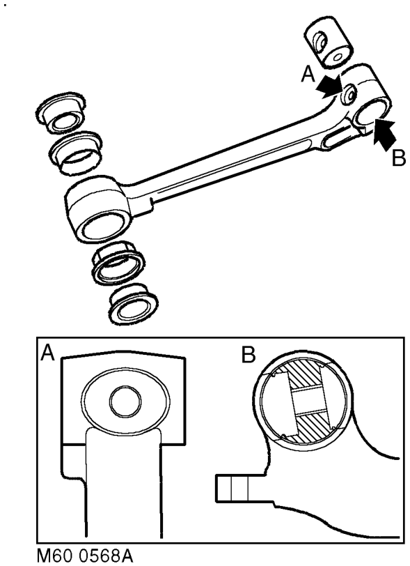 Restrain torsion bar and remove long arm securing bolt and washer. Remove long arm from to