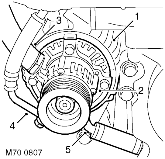 Vacuum pump (diesel models only)