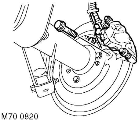 Brake disc - rear – Remove road wheel(s).
