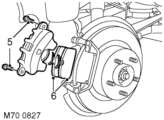Remove brake hose banjo bolt and discard sealing washers.
