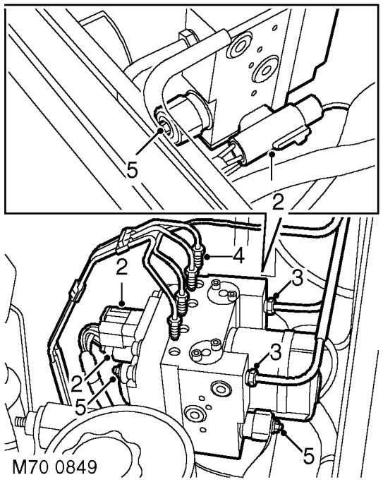 Modulator unit - abs – Position cloth under modulator to absorb fluid spillage.