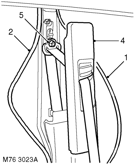 Mounting - seat belt - 'b' post – $% 76.73.26