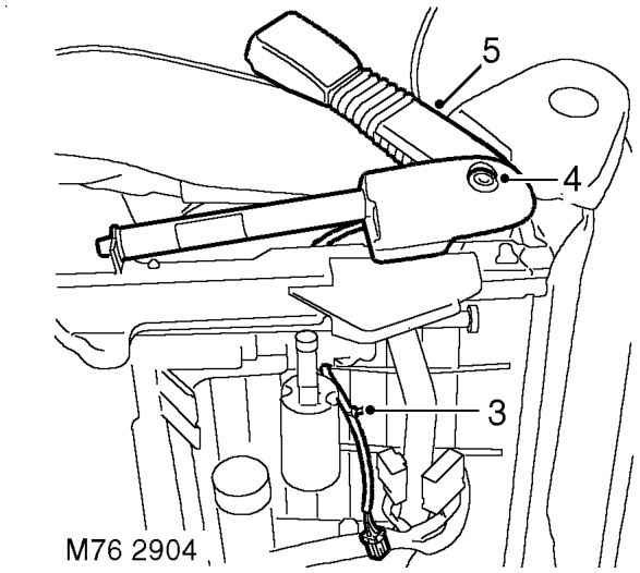 Remove remove – Remove front seat.  SEATS, REPAIRS, Seat - front.