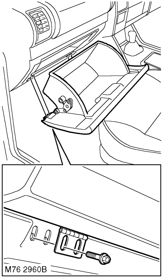 Airbag module - passenger – Remove the key from the starter switch. Disconnect both battery leads, negative lead first