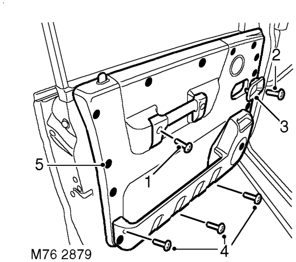 Trim casing - front door – $% 76.34.01.99