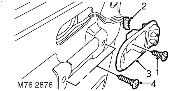Trim casing - rear door – $% 76.34.04.99