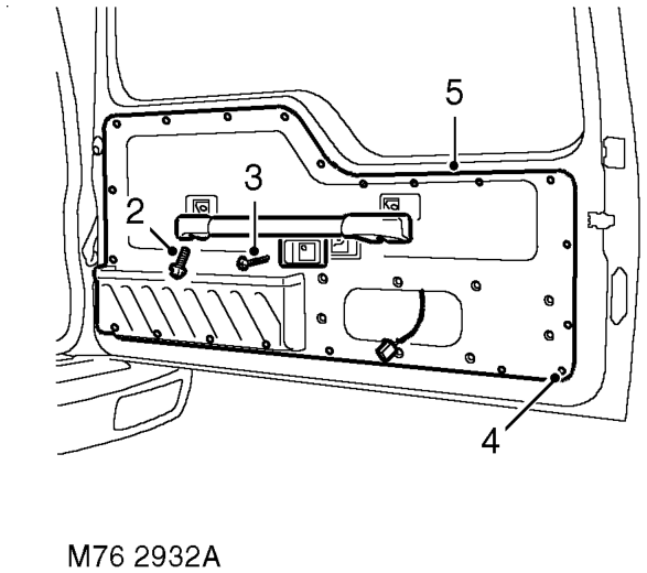 Trim casing - tail door – If fitted, remove tail door speaker.  IN CAR ENTERTAINMENT, REPAIRS, Speaker - tail door.