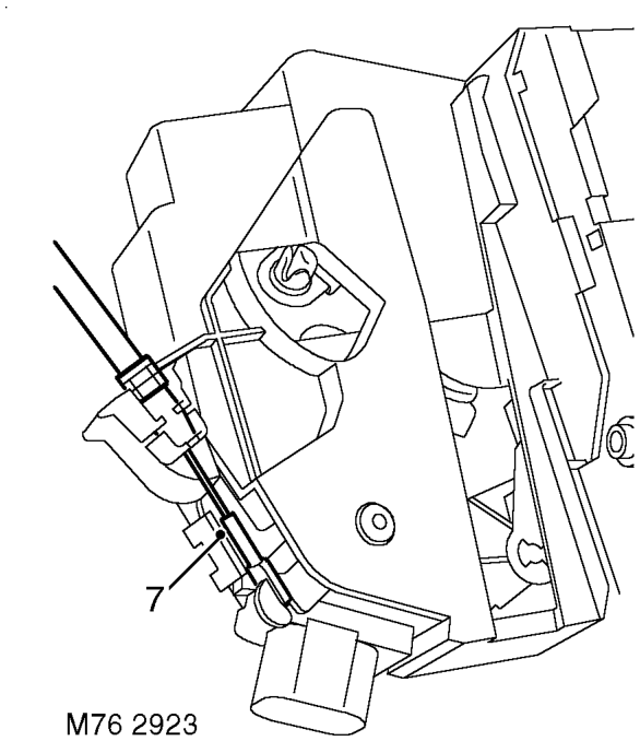 Latch and motor - rear door