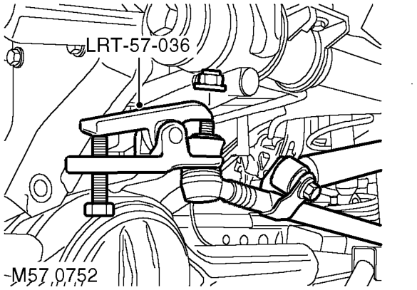 Panel - underbelly – Raise front of vehicle, support underbody and lower front axle