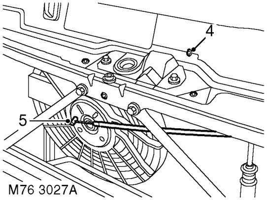 Cable - bonnet release - up to 03my – Disconnect 2 multiplugs from headlamp and remove headlamp.