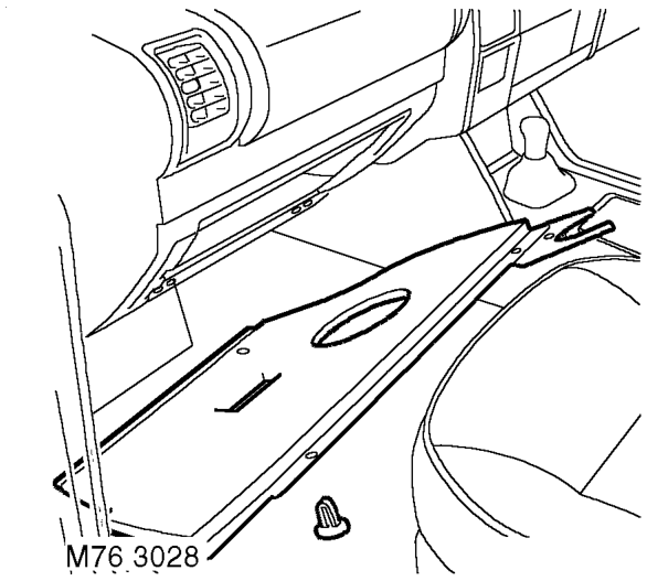 Cable - bonnet release - up to 03my – Disconnect bonnet release cable inner and outer from lock.