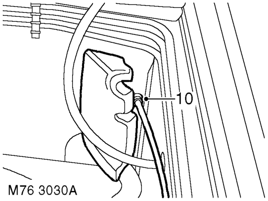 Cable - bonnet release - from 03my