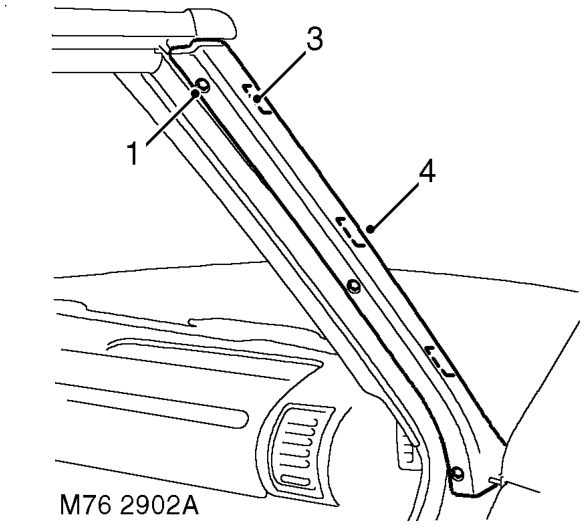 Side finisher - windscreen – $% 76.43.39