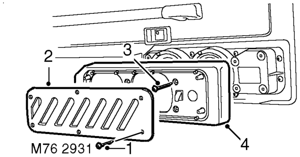 Trim casing - tail door speaker – $% 76.13.11