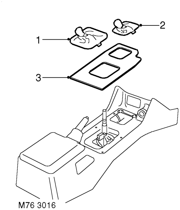 Console - centre - manual models – $% 76.25.01