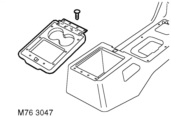 Remove console. NOTE: Do not carry out further dismantling if component is removed for acc