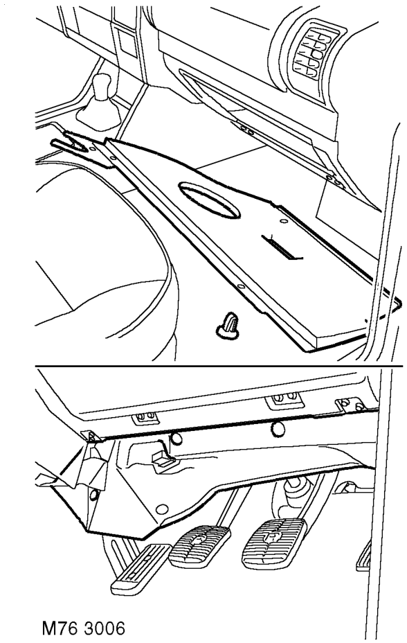 Remove fascia access panel.
