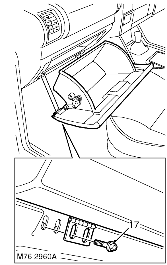 Repairs, panel - fascia access - driver's side. – box.