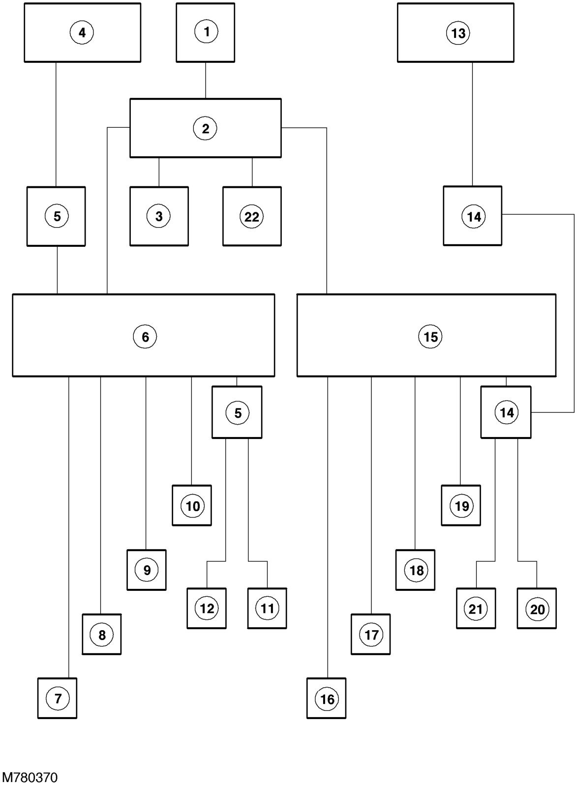 Electric seat block diagram