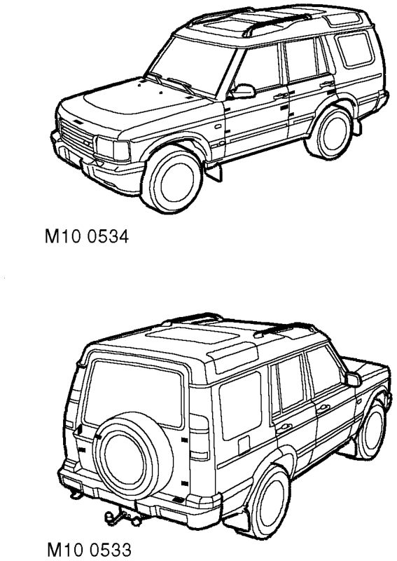 Doors, bonnet and fuel filler flap – Check operation of each door, door lock, bonnet catch and fuel filler flap. Ensure doors c