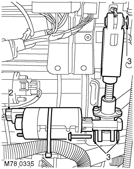Motor - tilt - front seat – Remove front seat. SEATS, REPAIRS, Seat - front.
