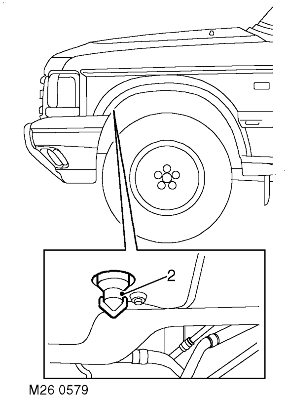 Replace/clean – Replace air cleaner element.  ENGINE MANAGEMENT SYSTEM - Td5, REPAIRS, Element - air filt