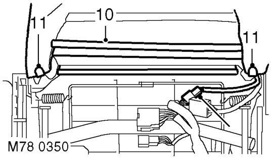 Cover - squab - front seat – Remove trim casing.