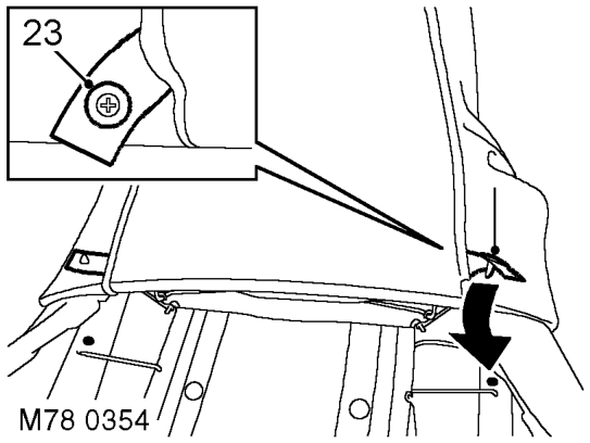 row of hog rings are visible.