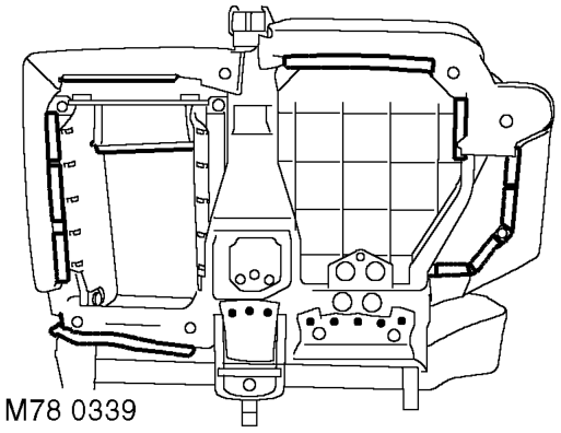 Cover - squab - rh rear seat – Release catches securing arm rest supports, lower arm rest, release arm rest hinge catches