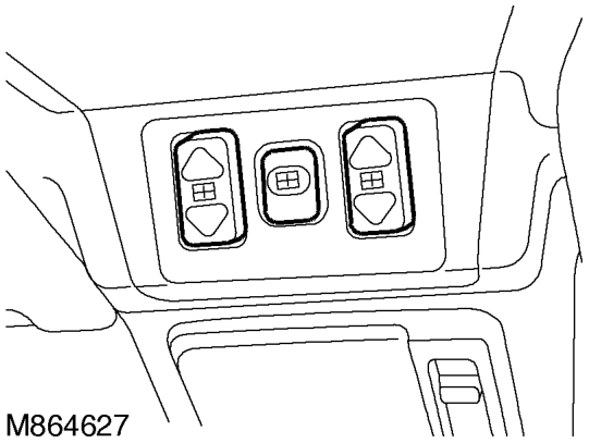 Rear sunroof - front switch