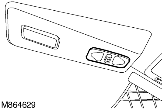 Rear sunroof rear switch