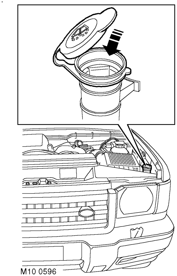 Check/top-up — washer reservoir