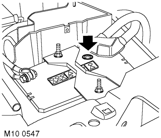 Battery – Check that there is no backlash in steering box with road wheels in straight ahead positio