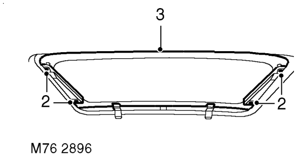 Glass panel - sunroof – Partially open sunroof.