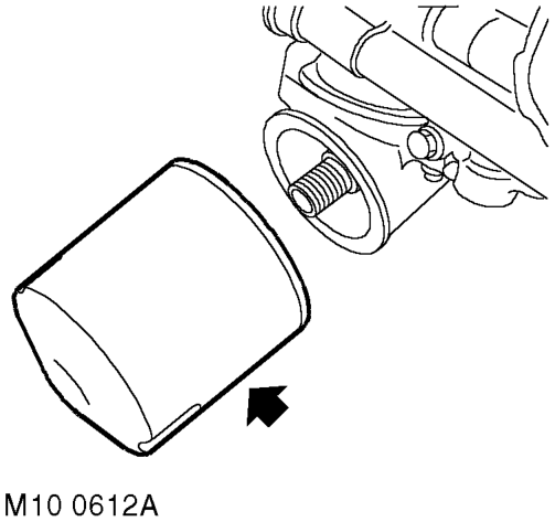 Replace – Replace oil filter.  ENGINE - Td5, REPAIRS, Filter - oil.
