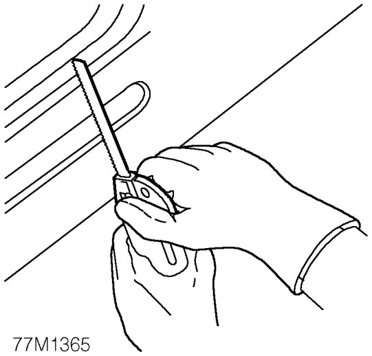Prepare new surfaces – Mark out bulk of new panel and trim to size, leaving approximately 50 mm (1.968 in) overla