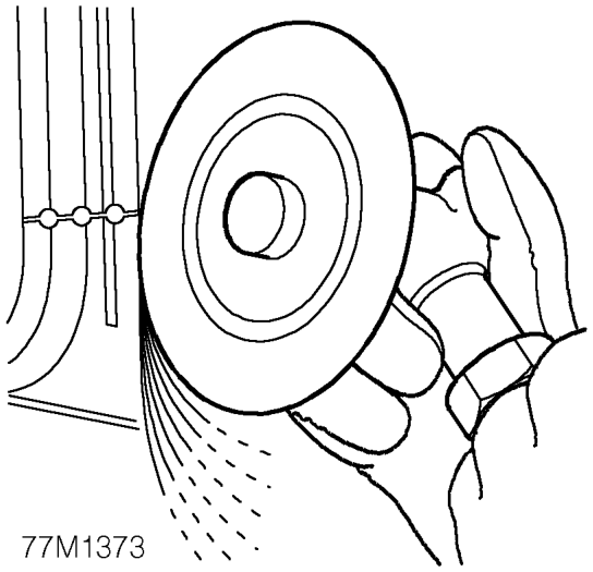 MIG tack weld butt joints and re-check alignment and panel contours where necessary. Ensur