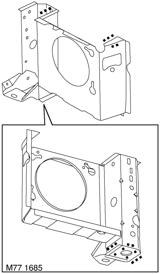 Headlamp mounting panel - lh – Fit repeater lamp.