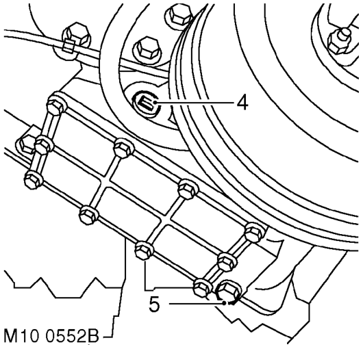 Check/top-up oil level – Place a suitable container beneath transfer box drain plug.