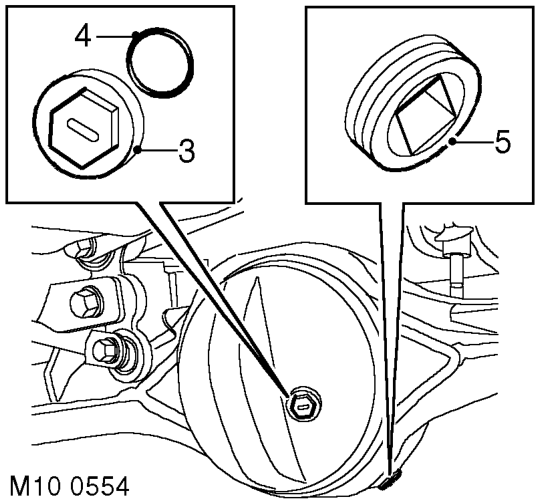 Replace oil – Clean area around oil filler/level and drain plugs.
