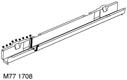 Repair – 3. Remove cross member closing rear panel.  PANEL REPAIRS, REPAIRS, Cross member closing 