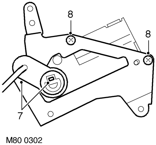 Servo - air distribution control – Disconnect multiplug from servo and remove servo.