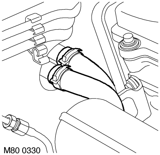 Heater assembly - models without air conditioning – Diesel models: Remove 3 bolts and remove engine cover.